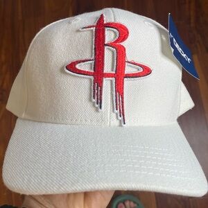 NWT Child’s OS, Decky NBA Houston Rockets White Baseball Adjustable Cap